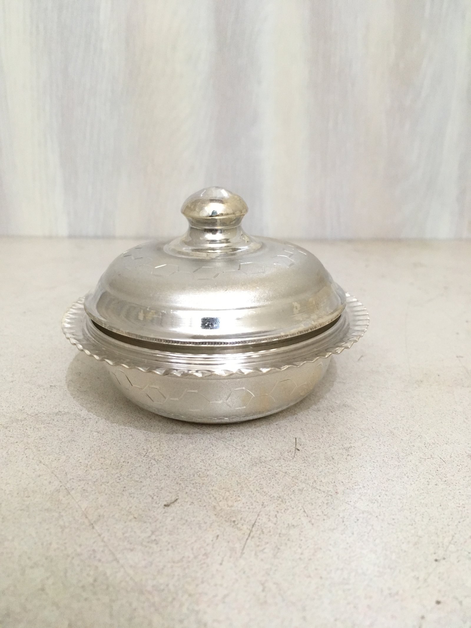 Silver Powder Box
